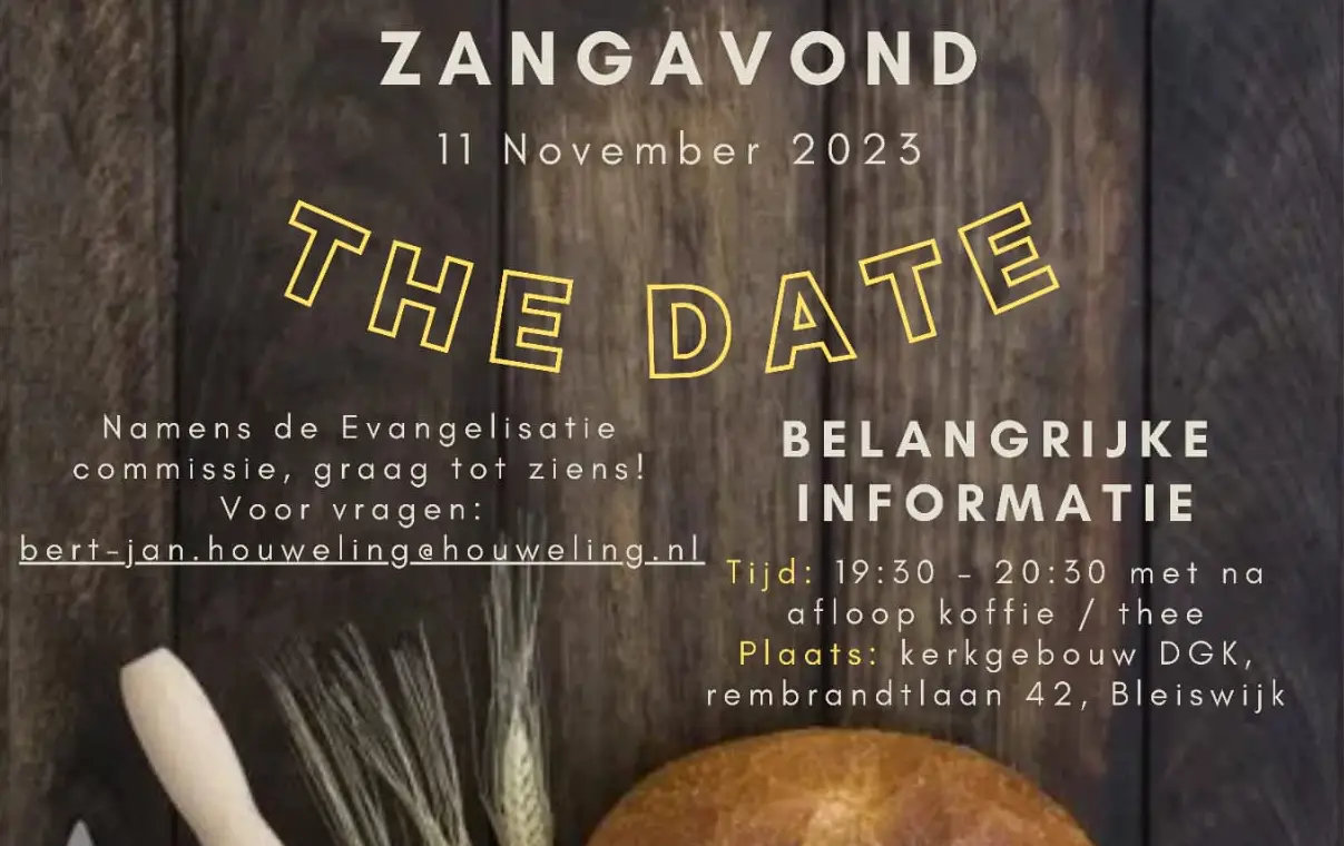 Zangavond 11-11-23